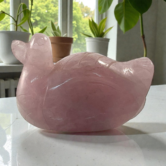 Rose Quartz Duck