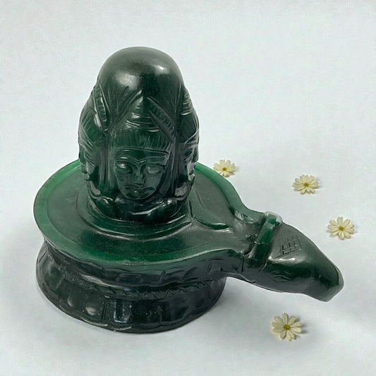 Green Aventurine Shivling 5 face