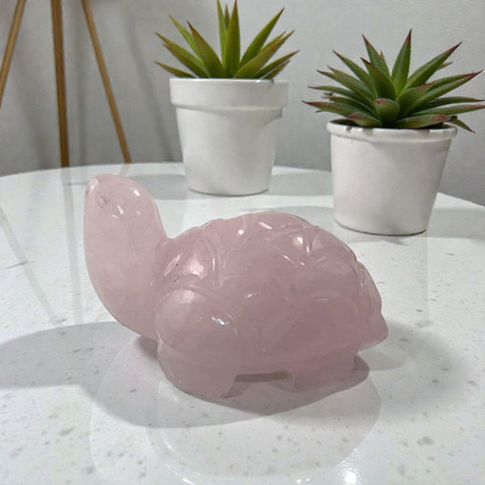 Rose Quartz Turtle