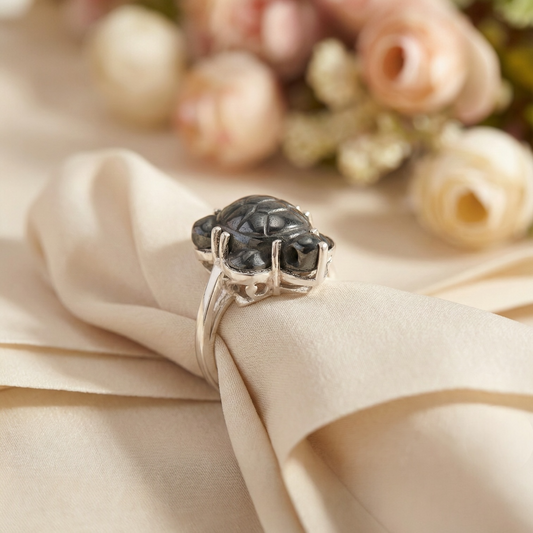 Magnetite Turtle Ring