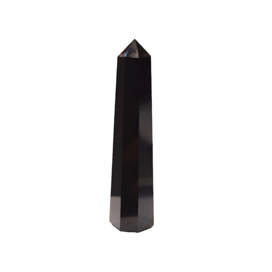 Natural Black Obsidian Pencil Crystal Wand - 8.89 cm