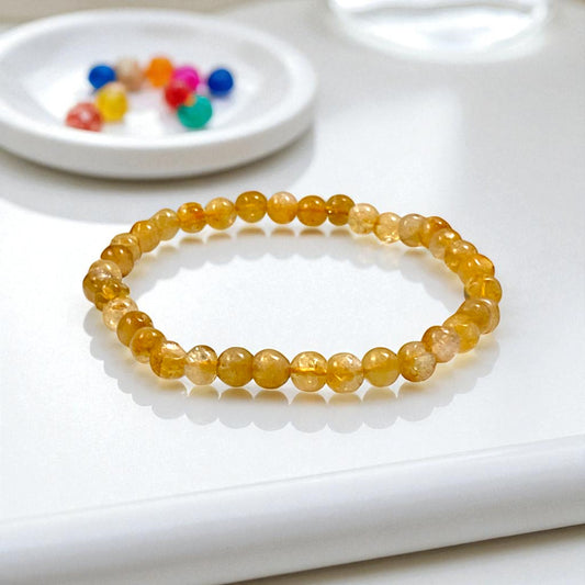 Citrine Bracelet for Motivation & Strength (5-6) mm beads