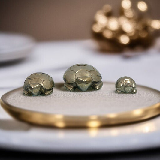 Pyrite Turtle for Success, Luck & Growth