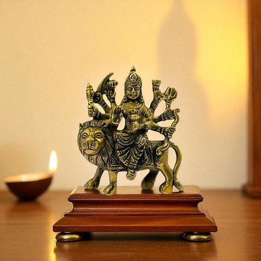 Brass durga maa