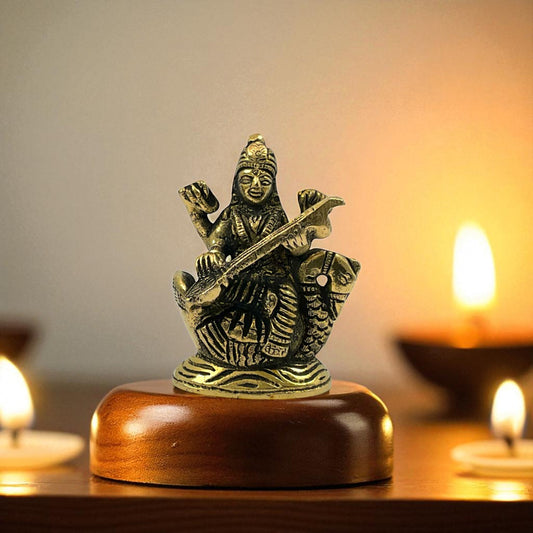 Brass Sarasvati ji