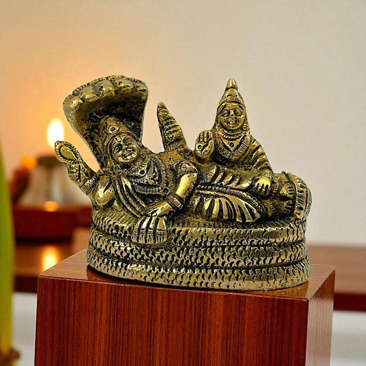 Brass vishnu-laxmi ji