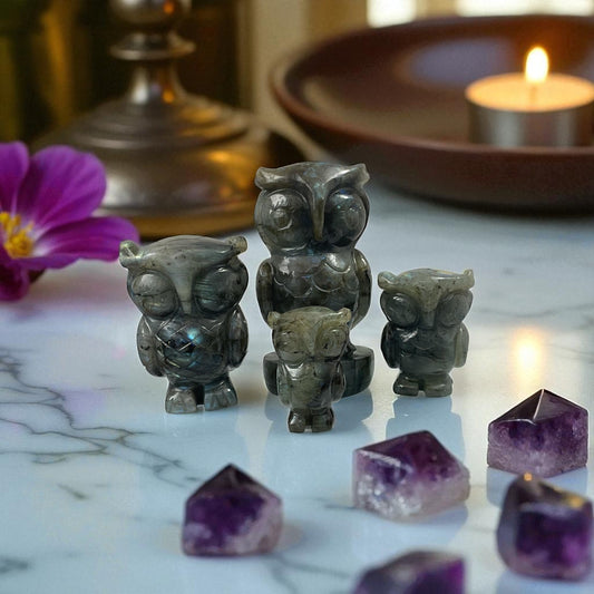 Labrodorite Owl