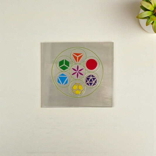 Selenite Square Charging Plate