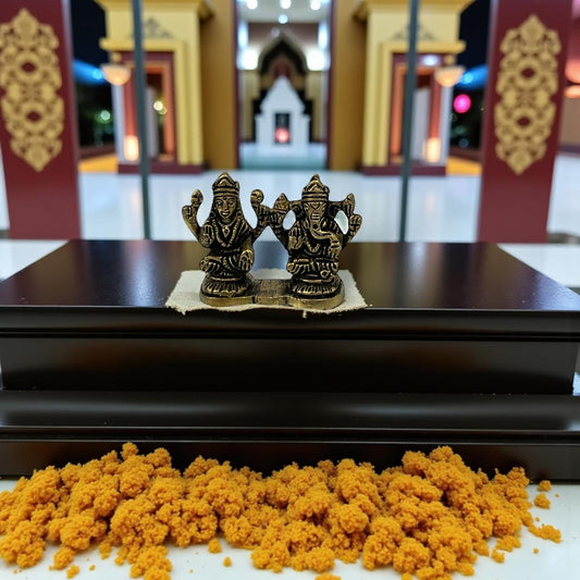 Brass Laxmi-Ganesh ji