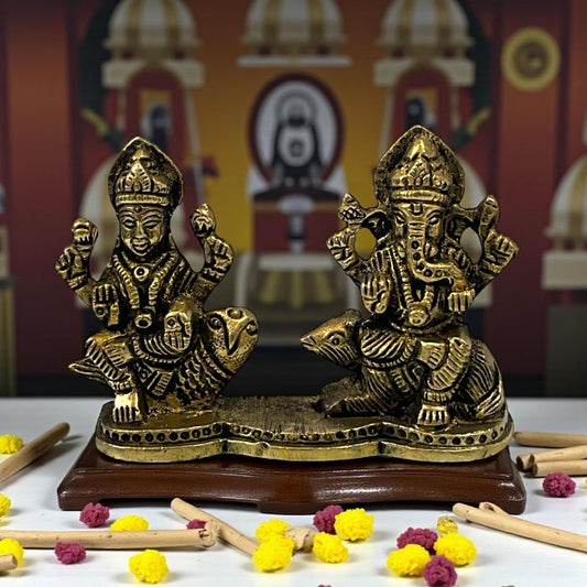 Brass Laxmi-Ganesh ji