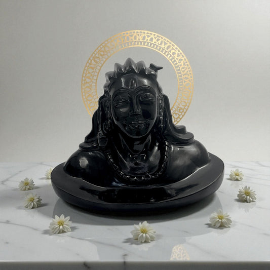 Black Obsidian Shiva