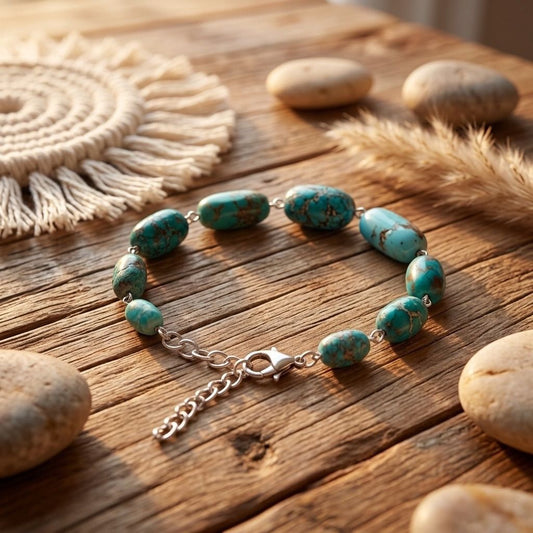 Iranian turquoise Bracelet ( 71 -89 Carat )