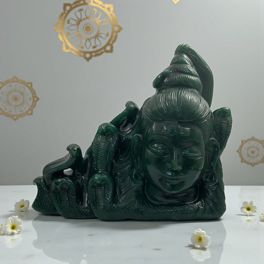 Green jade Shiva