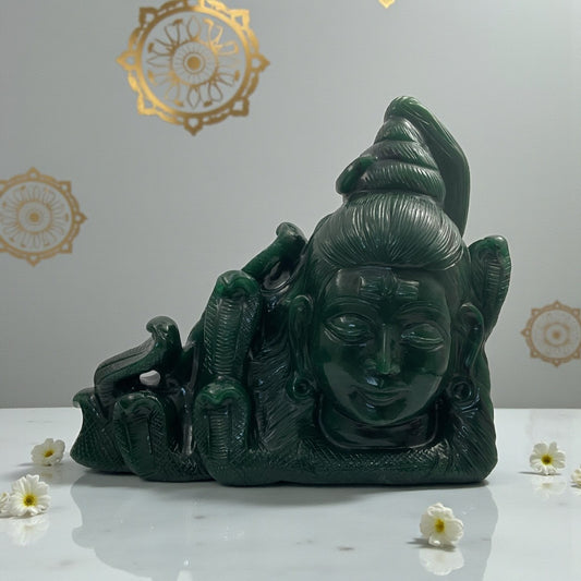 Green jade Shiva