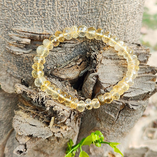 Natural Citrine  Bracelet, Gemstone Bracelet for Unisex