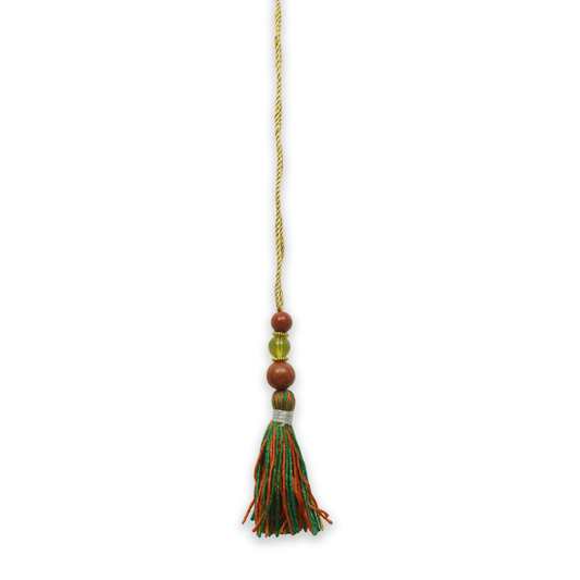 Crystals Lumba (Red Jasper+Peridot) Lumba Rakhi For Bhabhi D No. L-16