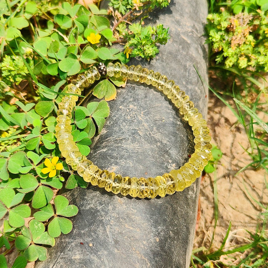 Natural LemonTopaz Bracelet, Gemstone Bracelet for Unisex