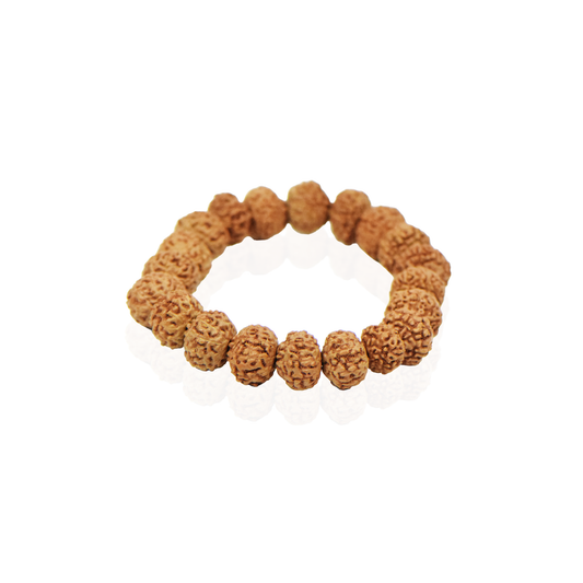 Natural 10 Mukhi Nepali Rudraksha Bracelet (14mm)