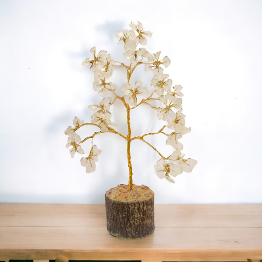 White Quartz Crystal Tree 100 Beads (Harmony & Calmness)