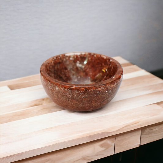 2.75" Orgone Red Jasper Crystal Bowl