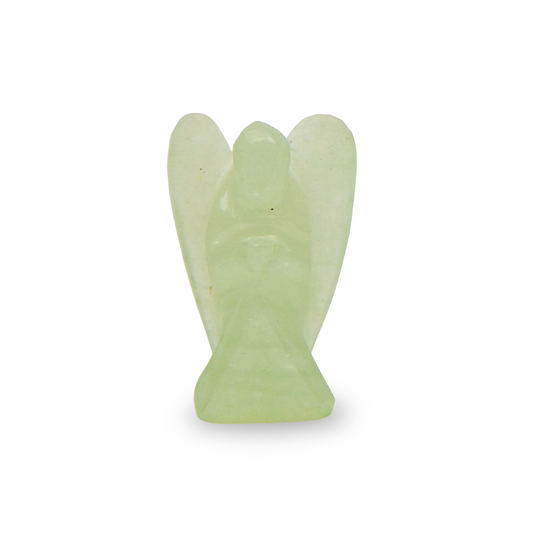 1" Natural green aventurine Angels