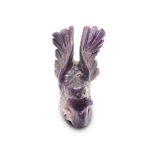 6" Lepidolite Eagle Sculpture Hand Carved-930gm(Approx)