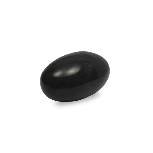 4" Natural Black Obsidian Lingam - 480 gm (Approx)