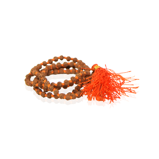 5 Mukhi Nepali Rudraksha Mala 108+1 Beads (3mm)