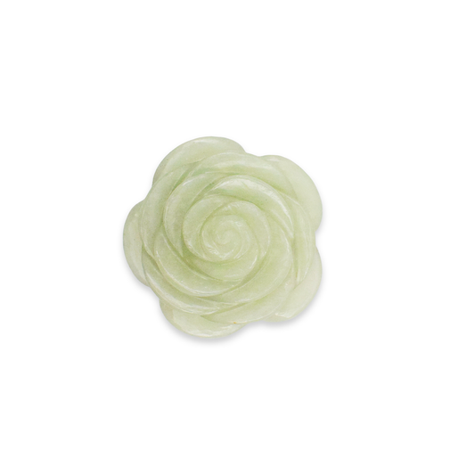 2" Green Aventurine Rose Flowers for Showpiece, Vastu & Feng Shui - 150 Gm (Approx)