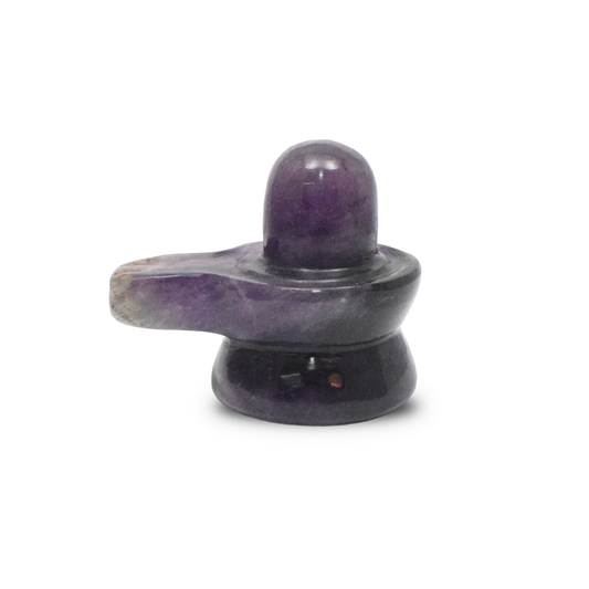 2.5" Natural Amethyst Shivling - 125gm (Approx)