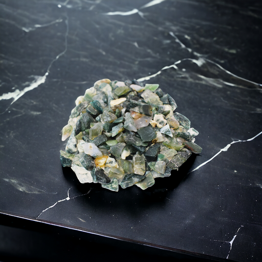 Natural Mossagate Crystal Chips