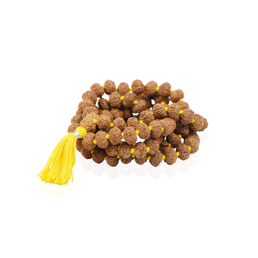 9 Mukhi Nepali Rudraksha Mala 108+1 Beads (10mm)