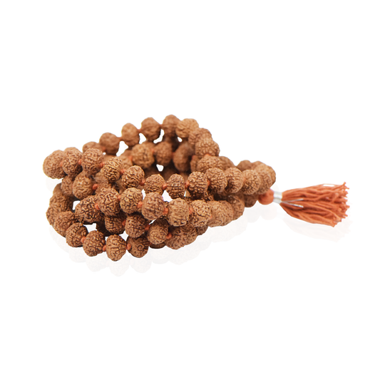 9 Mukhi Nepali Rudraksha Mala 108+1 Beads (12mm)