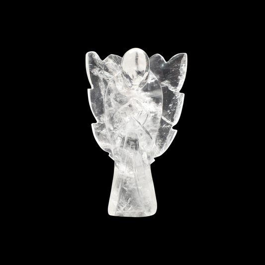 5'' Clear Quartz Angel Crystal Idol Showpieces-340 Gm (Approx) Statue Figurine for Home Decoration