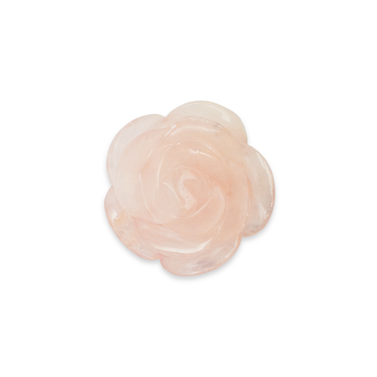 2" Rose Quartz Rose Flowers for Showpiece, Vastu & Feng Shui - 75 Gm (Approx)