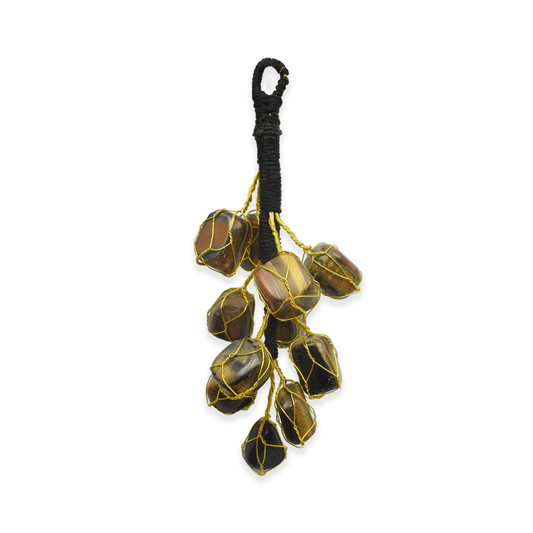 Tiger Eye Tumble Stones For Door Hanging & Car Hanging