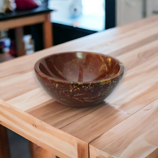 2" Red Jasper Crystal Bowl