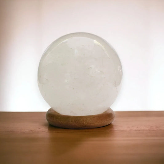 Clear Quartz Crystal Sphere Ball - Rekhi / Healing / Energy . (270 - 280) gm