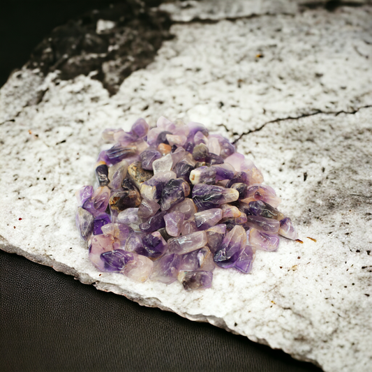 Natural Amethyst Crystal Chips