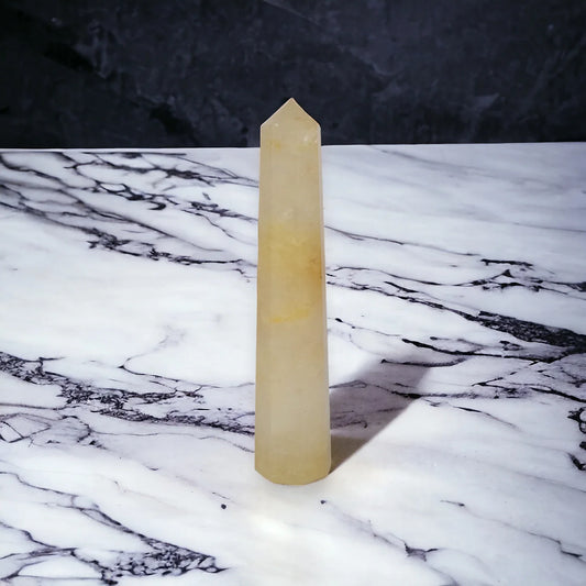 4" Natural Citrine Pencil Crystal Wand For Reiki