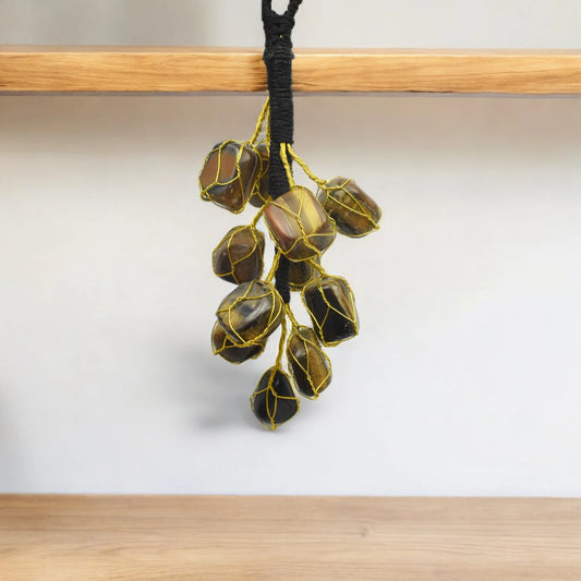 Tiger Eye Tumble Stones For Door Hanging & Car Hanging