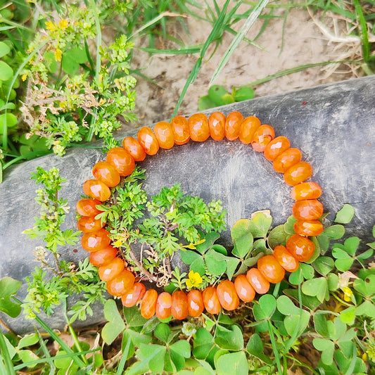 Natural Carnelian  Bracelet, Gemstone Bracelet for Unisex