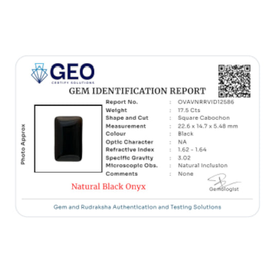 Natural Black Onyx