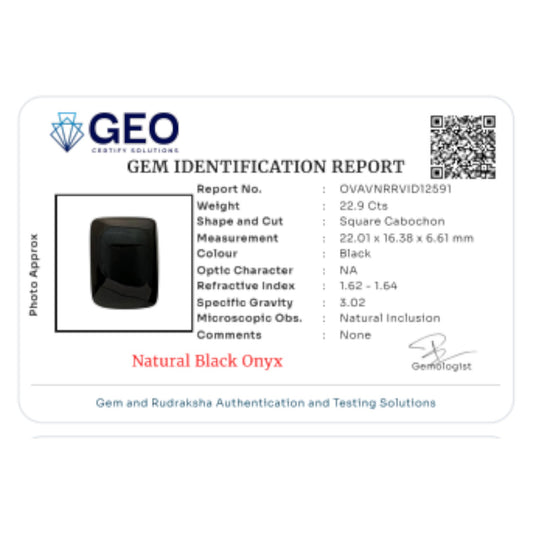 Natural Black Onyx