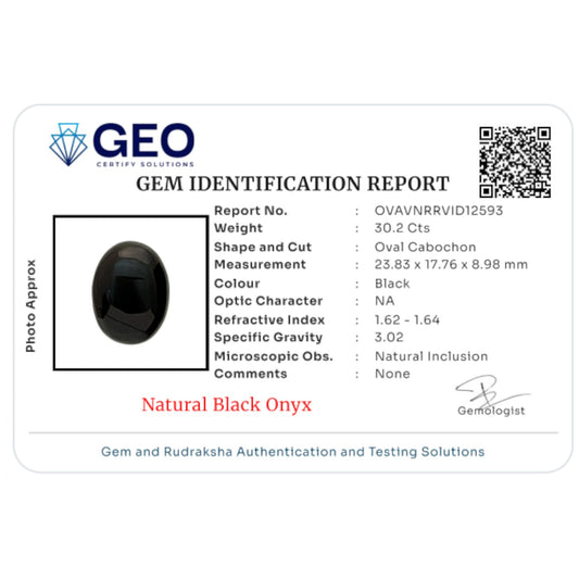 Natural Black Onyx
