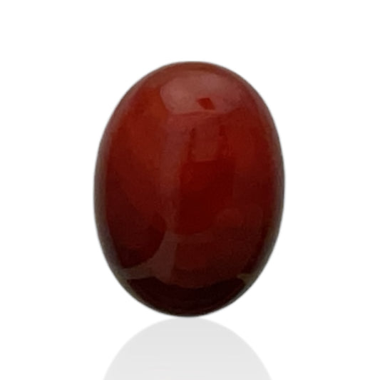Carnelian Oval Cabachon - 18.4 Carat