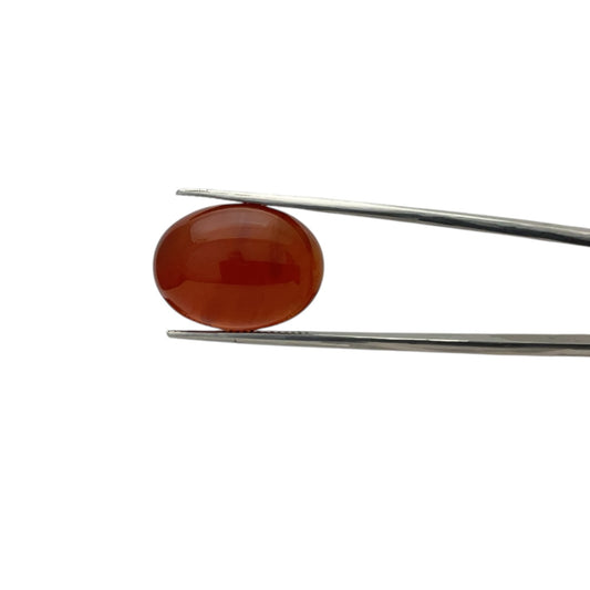 Carnelian Oval Cabachon - 17.7 Carat
