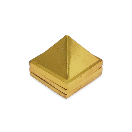 1" Brass Vastu Pyramid Set for Home, Office & Temple - 28 g (Approx)