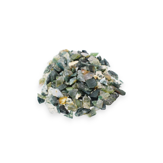 Natural Mossagate Crystal Chips