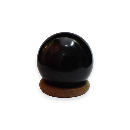 Black Obsidian Crystal Sphere Ball - Rekhi / Healing / Energy . (180  - 190) gm